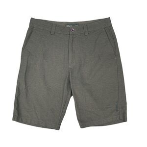 O'neill Shorts Mens 30 Charcoal Flat Front Dockside Chino Surf Summer Skateboard